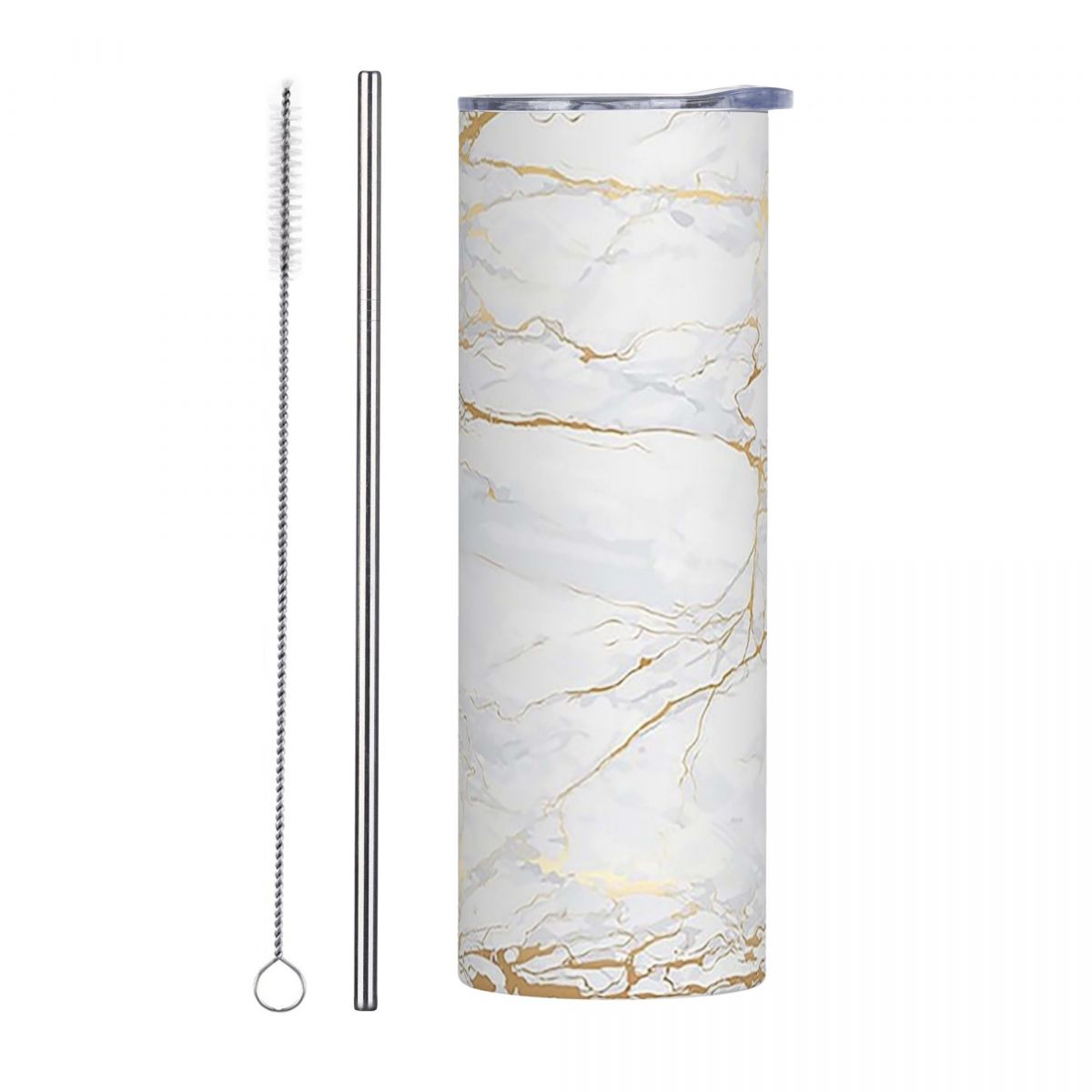 White And Gold Marbl Stainless - Tumbler 20Oz White review and price