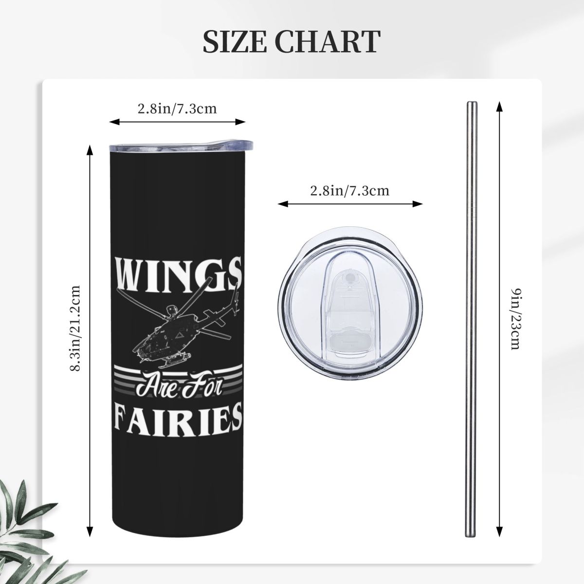 Wings Are For Fairies Helicopt - Tumbler 20Oz White review and price