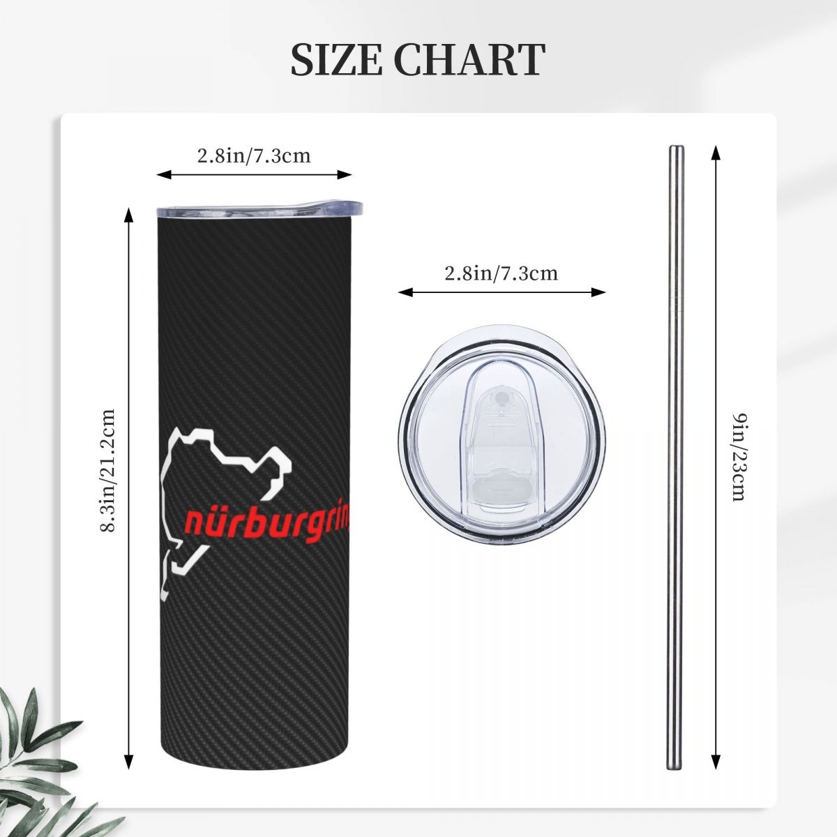 Nurburgring Carbon Fiber White - Tumbler 20Oz White review and price
