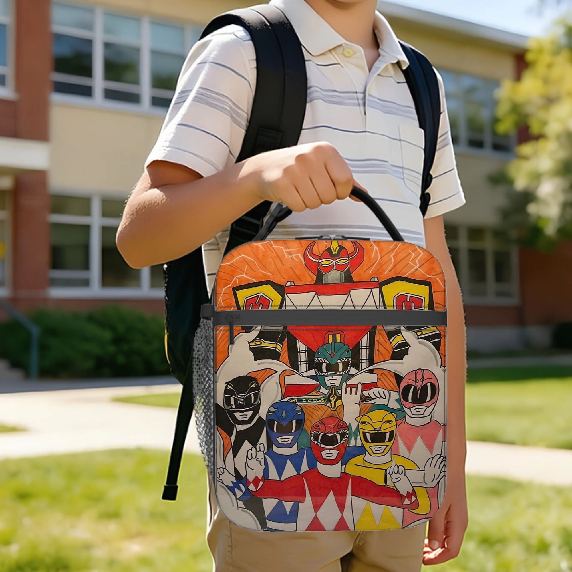 Power Rangers and Megazord Art - Tote Bag Sublimation review and price