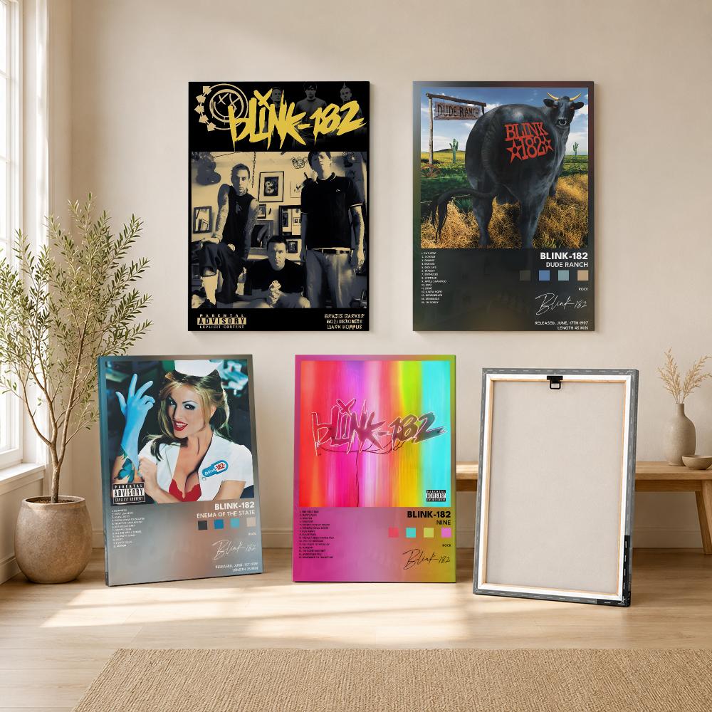 Rock Band B-Blink 182 Painting - Canvas Wrap Ready review and price