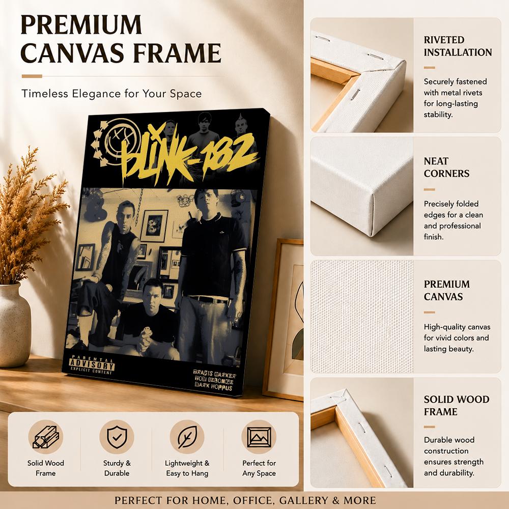 Rock Band B-Blink 182 Painting - Canvas Wrap Ready review and price